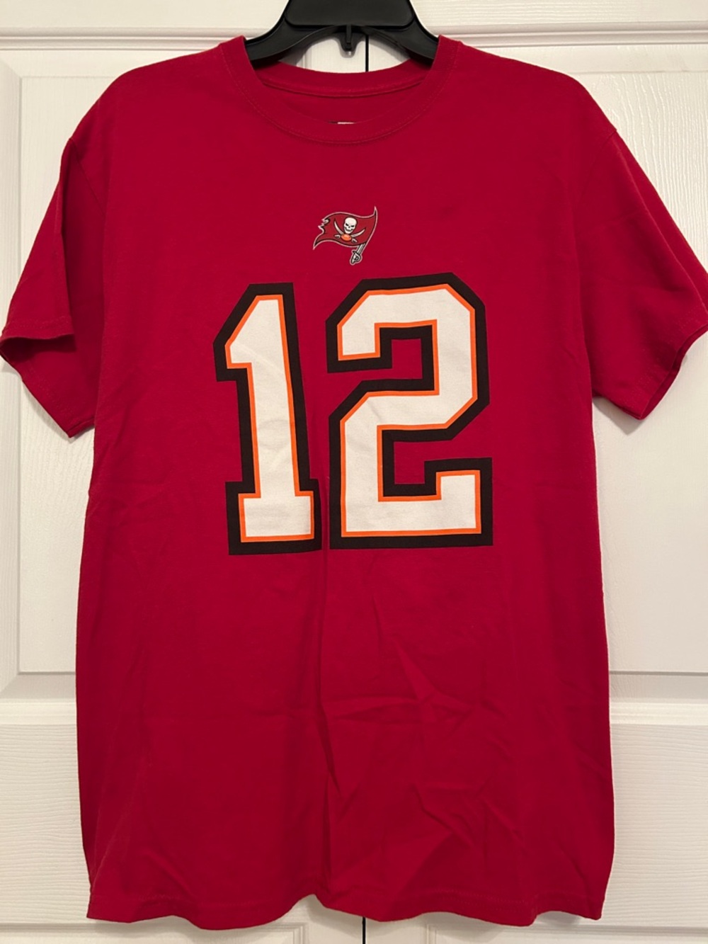 NFL Tampa Bay Buccaneers Men's Red Brady #12 Short Sleeve T-Shirt